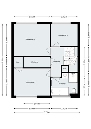 Floorplan - Amaryllisstraat 4, 4651 LH Steenbergen